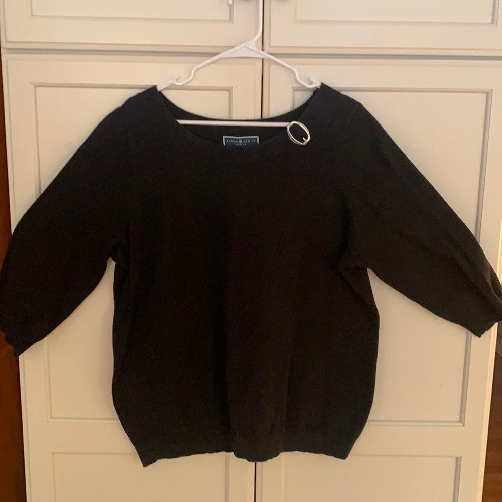 Women’s 1X Karen Scott three-quarter sleeve sweater